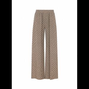 Gucci Women Gg Print Silk Leisure Pants